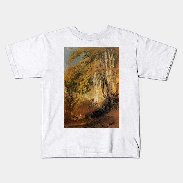 A Beech Wood with Gipsies Round a Camp Fire, 1799-1801 Kids T-Shirt by Art_Attack